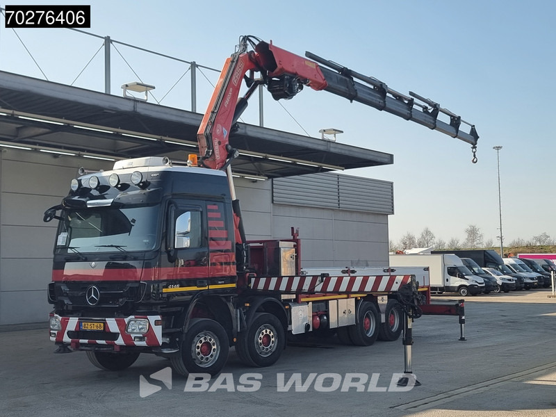 Mercedes-Benz Actros 4146 8X4 FASSI F600AXP.26 Crane Kran NL-Truck Euro 5 - Camion platformă, Camion cu macara: Foto 1 Mercedes-Benz Actros 4146 8X4 FASSI F600AXP.26 Crane Kran NL-Truck Euro 5 - Camion platformă, Camion cu macara: Foto 1