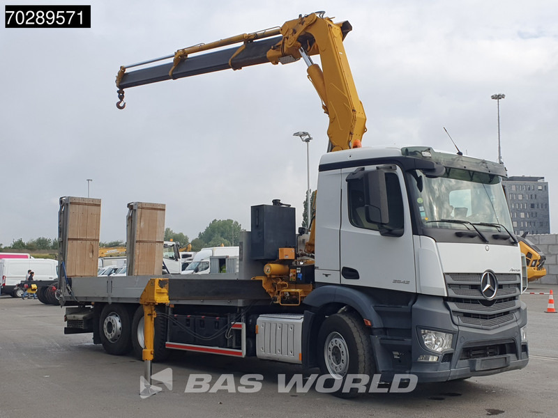 Mercedes-Benz Antos 2542 6X2 Fassi F330A023 Crane Kran Hydraulic ramps Retarder Lift+steering Euro 6 - Camion platformă, Camion cu macara: Foto 3 Mercedes-Benz Antos 2542 6X2 Fassi F330A023 Crane Kran Hydraulic ramps Retarder Lift+steering Euro 6 - Camion platformă, Camion cu macara: Foto 3