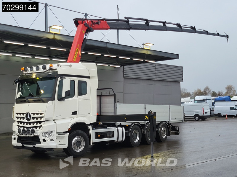 Mercedes-Benz Aroc 3653 Arocs 8X4 Palfinger PK26002-EH G Kran Crane Remote Lift + steering axle Euro 6 - Camion platformă, Camion cu macara: Foto 1 Mercedes-Benz Aroc 3653 Arocs 8X4 Palfinger PK26002-EH G Kran Crane Remote Lift + steering axle Euro 6 - Camion platformă, Camion cu macara: Foto 1