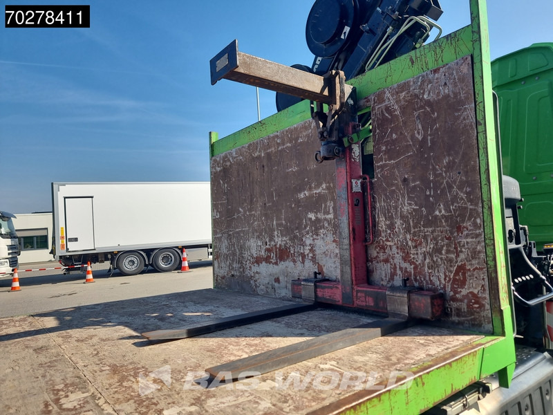 Camion platformă, Camion cu macara Mercedes-Benz Arocs 1830 4X2 Hiab 122 ES-3 HIPRO Kran Crane Big-Axle Euro 6: Foto 17