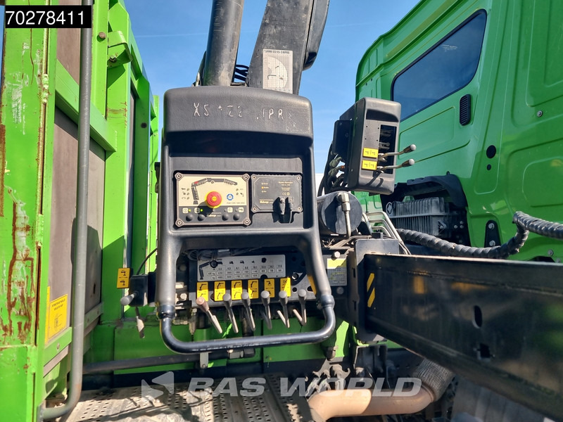Camion platformă, Camion cu macara Mercedes-Benz Arocs 1830 4X2 Hiab 122 ES-3 HIPRO Kran Crane Big-Axle Euro 6: Foto 19