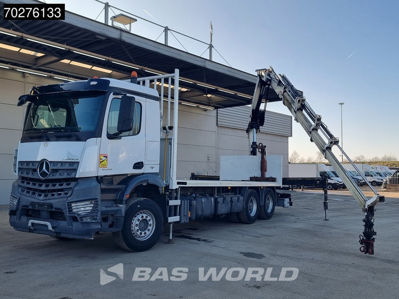 Mercedes-Benz Arocs 2636 6X4 HIAB X-HIDUO 188 ES-S Crane Kran Big axle Euro 6 - Camion platformă, Camion cu macara: Foto 5 Mercedes-Benz Arocs 2636 6X4 HIAB X-HIDUO 188 ES-S Crane Kran Big axle Euro 6 - Camion platformă, Camion cu macara: Foto 5