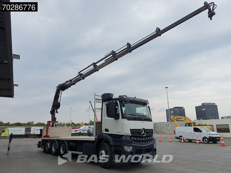 Mercedes-Benz Arocs 3240 8X4 HIAB 211E-6 HIPRO Big-Axle Lift+Steering Navi Euro 6 - Camion platformă, Camion cu macara: Foto 3 Mercedes-Benz Arocs 3240 8X4 HIAB 211E-6 HIPRO Big-Axle Lift+Steering Navi Euro 6 - Camion platformă, Camion cu macara: Foto 3