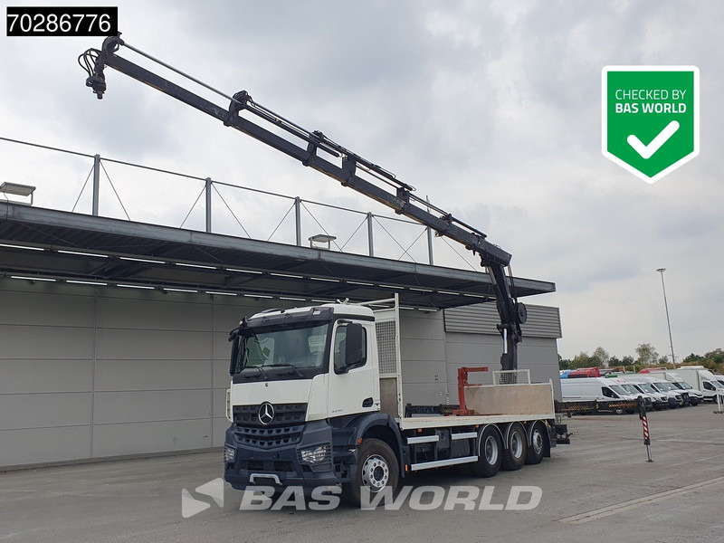 Mercedes-Benz Arocs 3240 8X4 HIAB 211E-6 HIPRO Big-Axle Lift+Steering Navi Euro 6 - Camion platformă, Camion cu macara: Foto 1 Mercedes-Benz Arocs 3240 8X4 HIAB 211E-6 HIPRO Big-Axle Lift+Steering Navi Euro 6 - Camion platformă, Camion cu macara: Foto 1