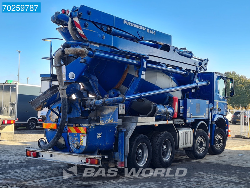 Autopompă de beton Mercedes-Benz Arocs 3251 8X4 PUMI Putzmeister TMM 24 + Liebherr 7m3 Mixer Retarder Euro 6: Foto 11