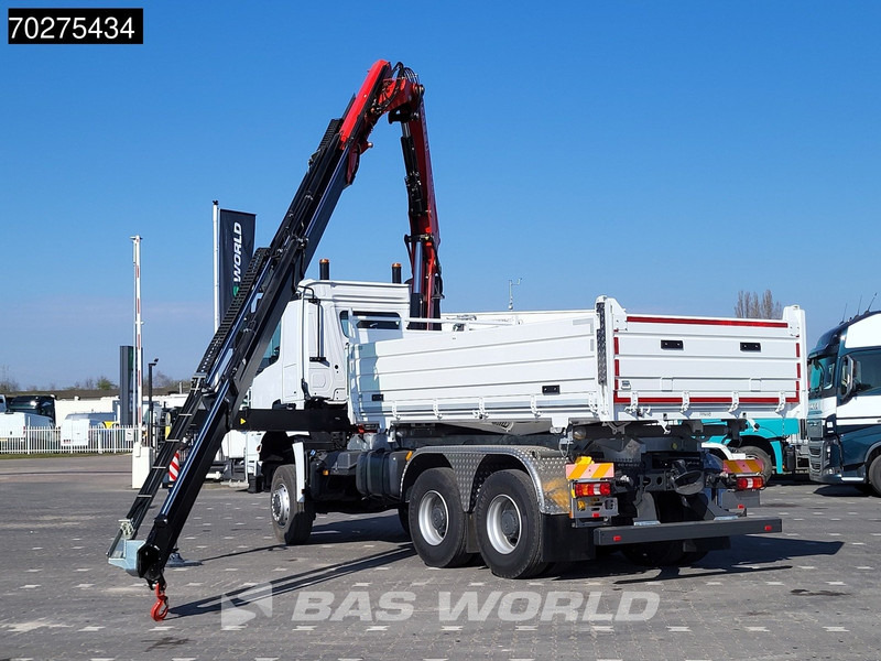 Mercedes-Benz Arocs 3348 6X6 Fassi F255A.2.24 xe-dynamic Kran Dreiseitenkipper Navi Euro 6 - Camion basculantă, Camion cu macara: Foto 2 Mercedes-Benz Arocs 3348 6X6 Fassi F255A.2.24 xe-dynamic Kran Dreiseitenkipper Navi Euro 6 - Camion basculantă, Camion cu macara: Foto 2