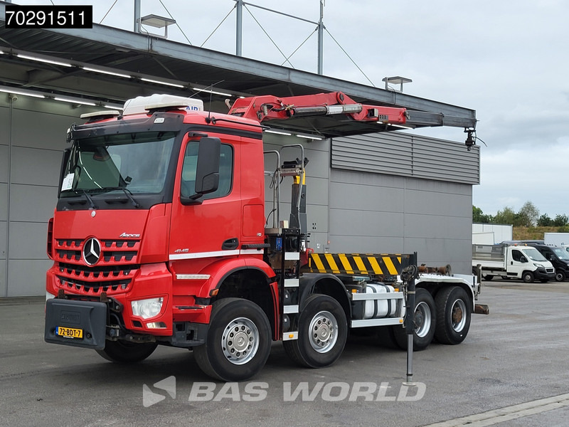 Camion cu cârlig, Camion cu macara Mercedes-Benz Arocs 4145 8X4 NL-Truck HMF RCL 5300 Crane Hyva 26-51-S Hooklift Steelsuspension Big-Axle Automatic Euro 6: Foto 6 Camion cu cârlig, Camion cu macara Mercedes-Benz Arocs 4145 8X4 NL-Truck HMF RCL 5300 Crane Hyva 26-51-S Hooklift Steelsuspension Big-Axle Automatic Euro 6: Foto 6