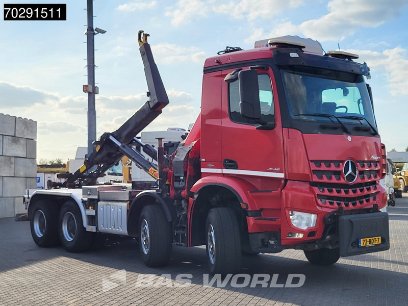 Camion cu cârlig, Camion cu macara Mercedes-Benz Arocs 4145 8X4 NL-Truck HMF RCL 5300 Crane Hyva 26-51-S Hooklift Steelsuspension Big-Axle Automatic Euro 6: Foto 9 Camion cu cârlig, Camion cu macara Mercedes-Benz Arocs 4145 8X4 NL-Truck HMF RCL 5300 Crane Hyva 26-51-S Hooklift Steelsuspension Big-Axle Automatic Euro 6: Foto 9