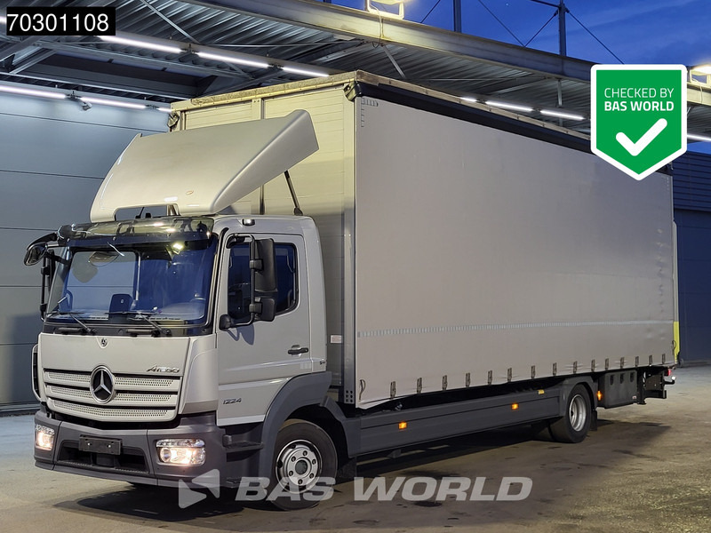 Mercedes-Benz Atego 1224 4X2 280cm height box 1500kg Ladebordwand Automatic Euro 6 - Camion cu prelată: Foto 1 Mercedes-Benz Atego 1224 4X2 280cm height box 1500kg Ladebordwand Automatic Euro 6 - Camion cu prelată: Foto 1