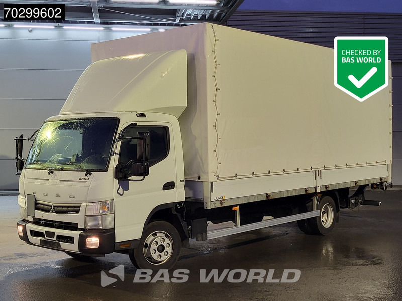 Mitsubishi Canter 7C18 4X2 7.5tonner 1000kg Ladebordwand Automatic Euro 6 - Camion cu prelată: Foto 1 Mitsubishi Canter 7C18 4X2 7.5tonner 1000kg Ladebordwand Automatic Euro 6 - Camion cu prelată: Foto 1