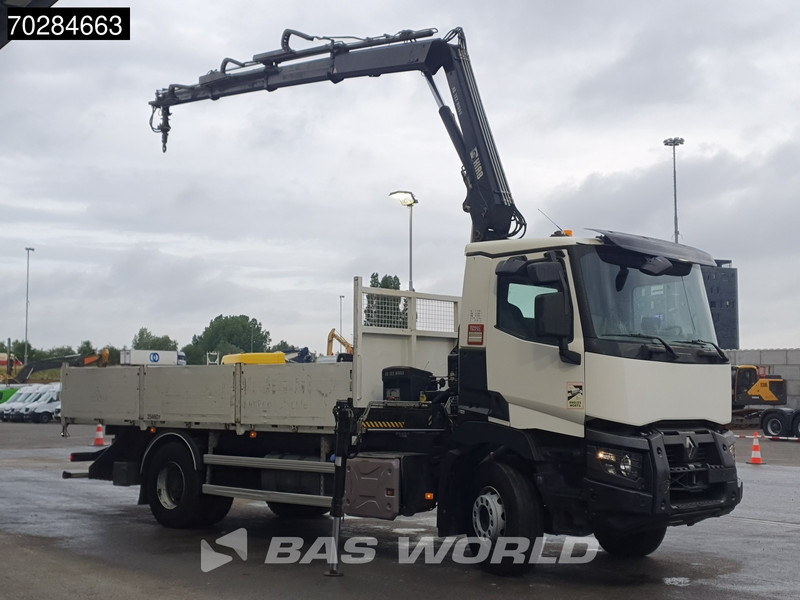 Renault C 380 4X2 HIAB 122 B-3 HIDUO Kran Crane Steelsuspension Big-Axle Euro 6 - Camion platformă, Camion cu macara: Foto 3 Renault C 380 4X2 HIAB 122 B-3 HIDUO Kran Crane Steelsuspension Big-Axle Euro 6 - Camion platformă, Camion cu macara: Foto 3