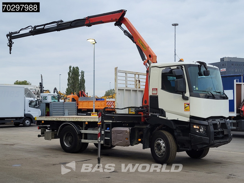 Renault C 380 C 4X2 Palfinger PK 12.501 Crane Big-Axle Steelsuspension Automatic Euro 6 - Camion platformă, Camion cu macara: Foto 3 Renault C 380 C 4X2 Palfinger PK 12.501 Crane Big-Axle Steelsuspension Automatic Euro 6 - Camion platformă, Camion cu macara: Foto 3