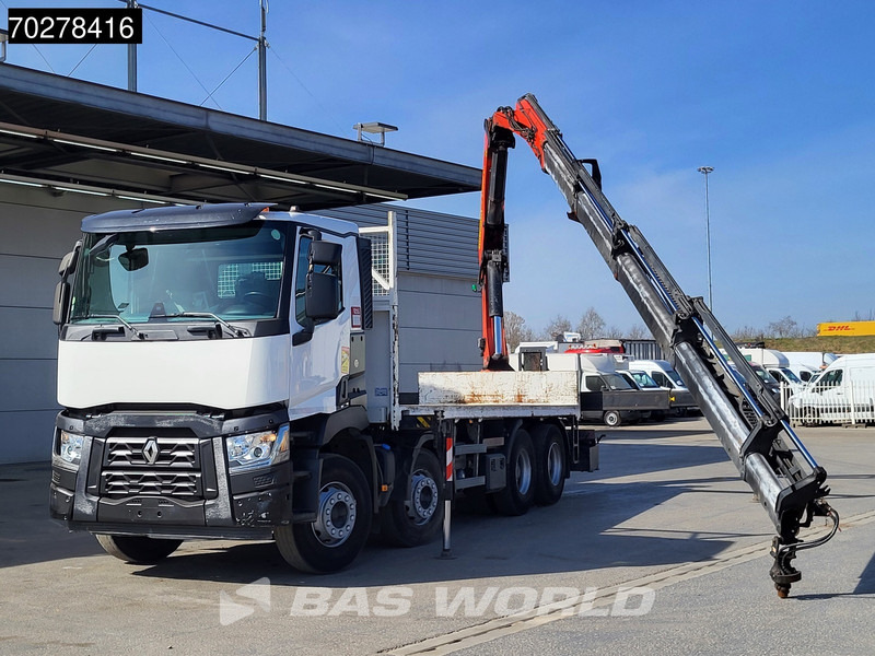 Renault C 430 8X4 Palfinger PK33002EH Euro 6 Big Axle - Camion platformă, Camion cu macara: Foto 1 Renault C 430 8X4 Palfinger PK33002EH Euro 6 Big Axle - Camion platformă, Camion cu macara: Foto 1