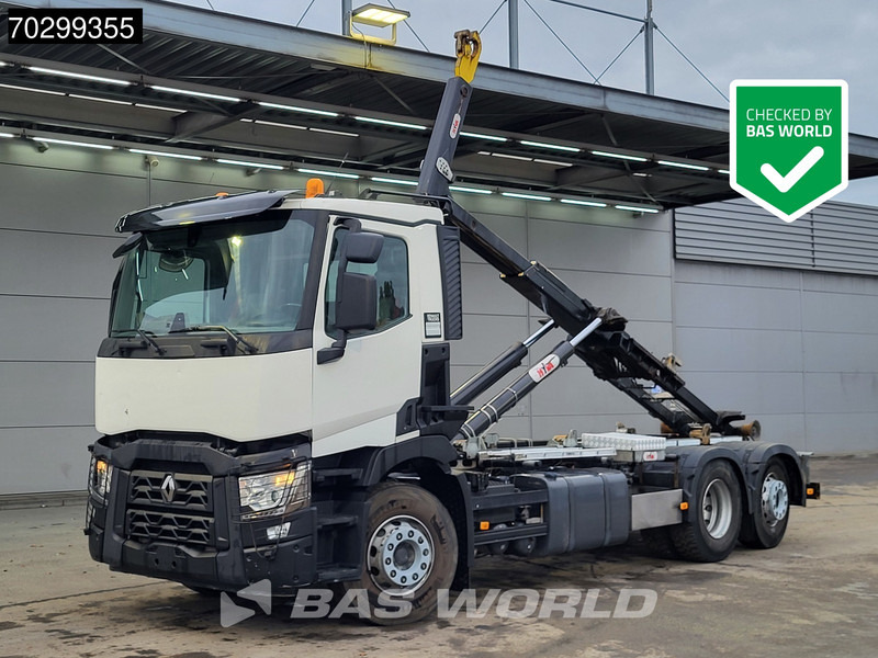 Renault C 460 6X2 20 tons Hyva 20-57-S containersystem Lift+steering Axle Automatic LED - Camion cu cârlig: Foto 1 Renault C 460 6X2 20 tons Hyva 20-57-S containersystem Lift+steering Axle Automatic LED - Camion cu cârlig: Foto 1