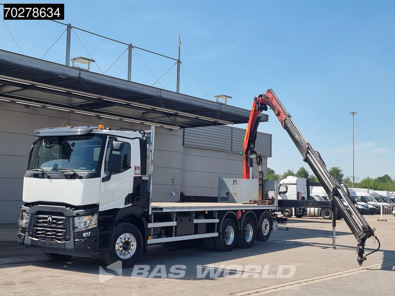 Renault C 480 8X4 Palfinger 24.001 SLD5 Kran Crane Lift-Lenkachse Euro 6 - Camion platformă, Camion cu macara: Foto 5 Renault C 480 8X4 Palfinger 24.001 SLD5 Kran Crane Lift-Lenkachse Euro 6 - Camion platformă, Camion cu macara: Foto 5