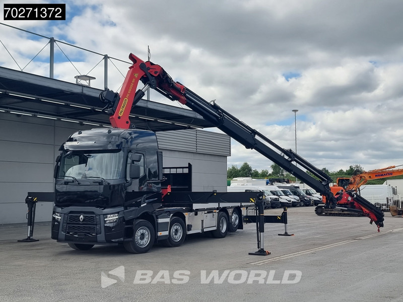 Renault C 520 8X2 Palfinger PK65002 SH Crane Jib Winch Lift+steering Axle Euro 6 - Camion platformă, Camion cu macara: Foto 5 Renault C 520 8X2 Palfinger PK65002 SH Crane Jib Winch Lift+steering Axle Euro 6 - Camion platformă, Camion cu macara: Foto 5