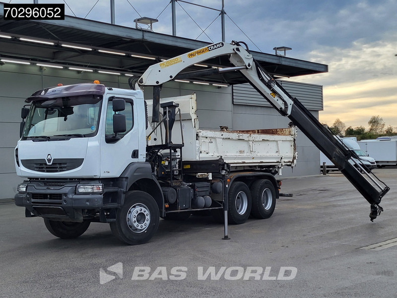 Renault Kerax 370 6X4 Palfinger PK15500 Crane Kran 2-side Tipper Retarder Manual Euro 4 - Camion basculantă, Camion cu macara: Foto 3 Renault Kerax 370 6X4 Palfinger PK15500 Crane Kran 2-side Tipper Retarder Manual Euro 4 - Camion basculantă, Camion cu macara: Foto 3
