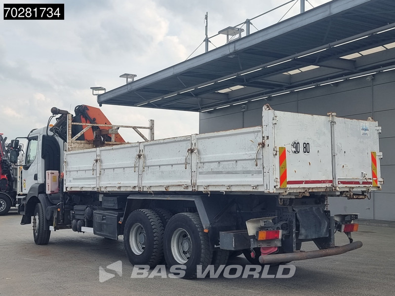 Camion basculantă, Camion cu macara Renault Kerax 370 6X4 Palfinger PK16502 Kran Crane Big-Axle Steel suspension Euro 4: Foto 11