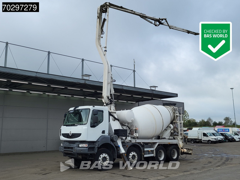 Renault Kerax 8X4 Mecbo M3-23/100-BZ Pomp+Mixer Big-Axle Steelsuspension Euro 5 - Autobetonieră: Foto 1 Renault Kerax 8X4 Mecbo M3-23/100-BZ Pomp+Mixer Big-Axle Steelsuspension Euro 5 - Autobetonieră: Foto 1