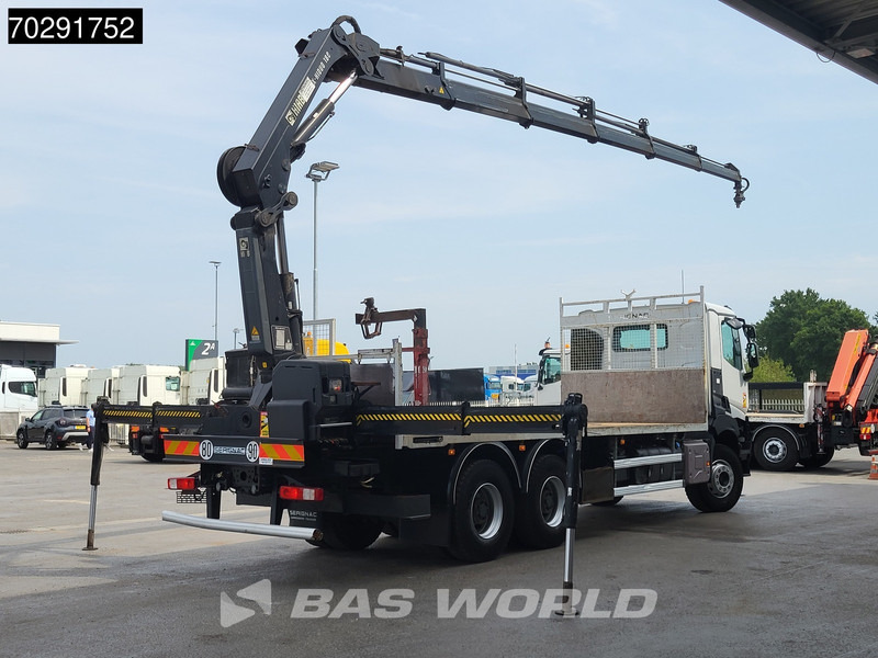 Renault Premium 380 6X4 HIAB X-HIDUO 188 E-5 Crane Steelsuspension Big-Axle Automatic Euro 6 - Camion platformă, Camion cu macara: Foto 5 Renault Premium 380 6X4 HIAB X-HIDUO 188 E-5 Crane Steelsuspension Big-Axle Automatic Euro 6 - Camion platformă, Camion cu macara: Foto 5