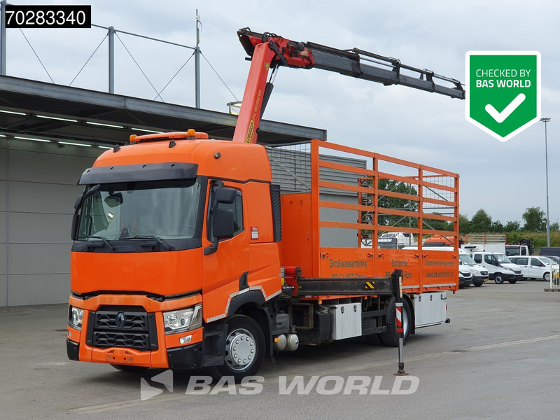 Renault T 380 4X2 Palfinger PK18002-EH Kran Crane Retarder Standklima Euro 6 - Camion platformă, Camion cu macara: Foto 1 Renault T 380 4X2 Palfinger PK18002-EH Kran Crane Retarder Standklima Euro 6 - Camion platformă, Camion cu macara: Foto 1