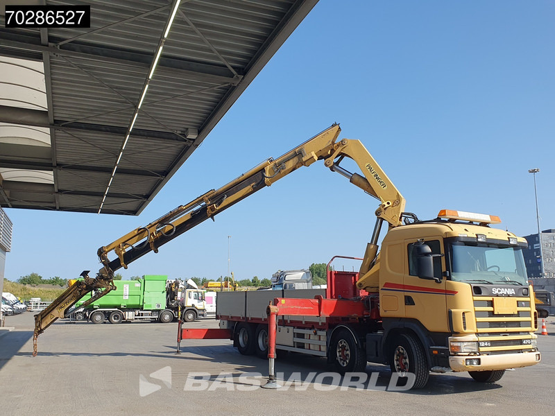 Scania 124G 470 8X4 Palfinger PK45000 C4 Crane Kran Fly-Jib Manual Steering Axle Euro 3 - Camion platformă, Camion cu macara: Foto 3 Scania 124G 470 8X4 Palfinger PK45000 C4 Crane Kran Fly-Jib Manual Steering Axle Euro 3 - Camion platformă, Camion cu macara: Foto 3