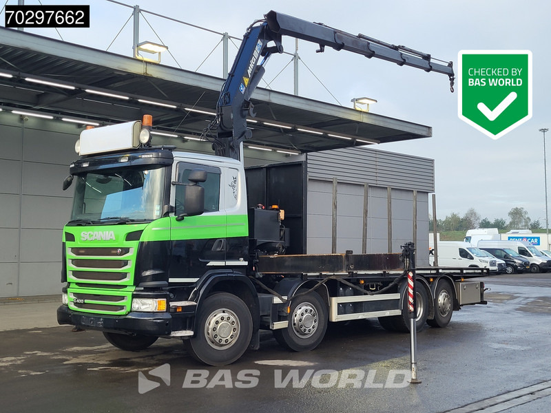 Scania G400 G 8X2 MKG HLK 231 HPA4 Crane Retarder Lift+Steering-Axle Euro 5 - Camion platformă, Camion cu macara: Foto 1 Scania G400 G 8X2 MKG HLK 231 HPA4 Crane Retarder Lift+Steering-Axle Euro 5 - Camion platformă, Camion cu macara: Foto 1