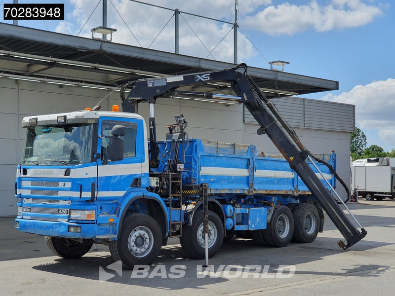 Scania G420 8X4 15m3 tipper Hiab 144 Crane Steelsuspension Manual Big-Axle Euro 3 - Camion basculantă, Camion cu macara: Foto 5 Scania G420 8X4 15m3 tipper Hiab 144 Crane Steelsuspension Manual Big-Axle Euro 3 - Camion basculantă, Camion cu macara: Foto 5