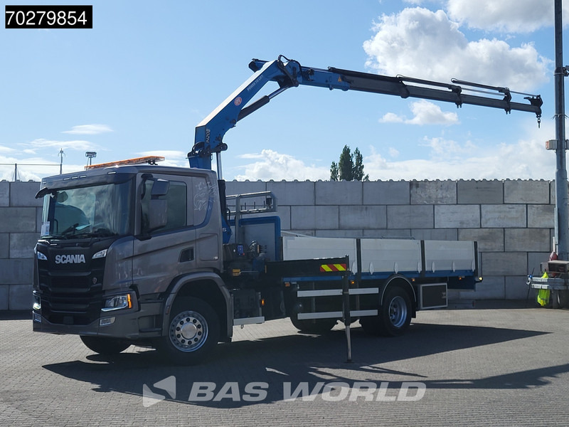 Scania P280 4X2 HMF 1420K-RC Kran Crane Automatic Euro 6 - Camion platformă, Camion cu macara: Foto 1 Scania P280 4X2 HMF 1420K-RC Kran Crane Automatic Euro 6 - Camion platformă, Camion cu macara: Foto 1