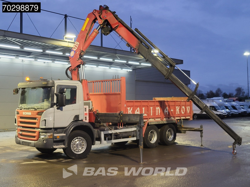Scania P340 6X4 HMF 4220 K6 Crane Winch Tipper Full Steel Manual Gearbox - Camion basculantă, Camion cu macara: Foto 3 Scania P340 6X4 HMF 4220 K6 Crane Winch Tipper Full Steel Manual Gearbox - Camion basculantă, Camion cu macara: Foto 3