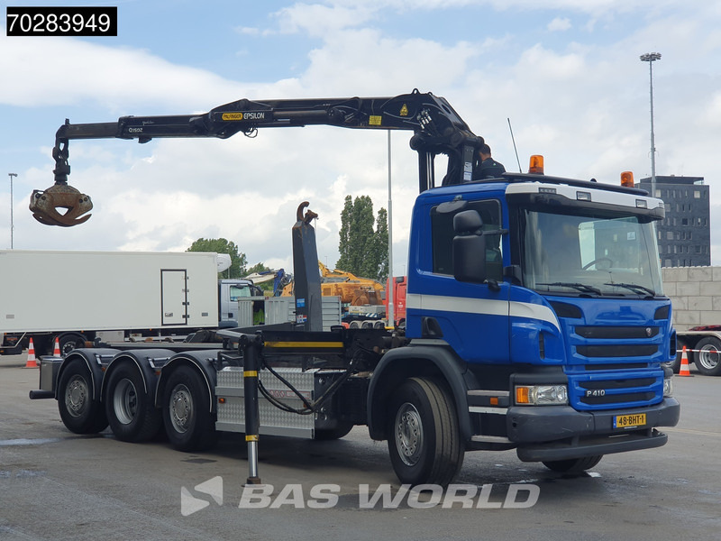 Scania P410 8X2 NL-Truck Palfinger Q150Z Crane 30T VDL hooklift Lift-Lenkachse Euro 6 - Camion cu cârlig, Camion cu macara: Foto 3 Scania P410 8X2 NL-Truck Palfinger Q150Z Crane 30T VDL hooklift Lift-Lenkachse Euro 6 - Camion cu cârlig, Camion cu macara: Foto 3