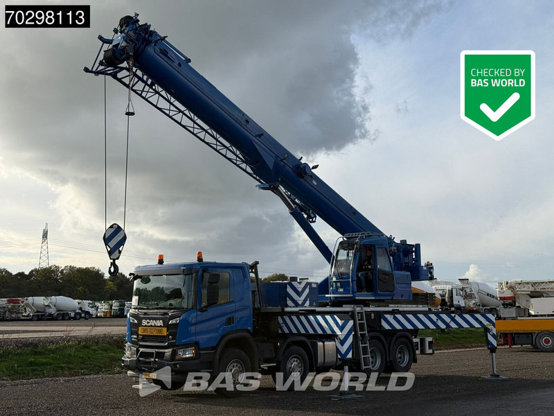 Scania P450 P 8X4 Palfinger/SANY SPC500E Telescopic Crane Retarder Navi Automatic Euro 6 - Camion cu macara: Foto 1 Scania P450 P 8X4 Palfinger/SANY SPC500E Telescopic Crane Retarder Navi Automatic Euro 6 - Camion cu macara: Foto 1