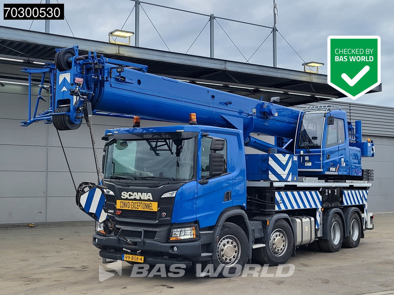 Scania P450 P 8X4 Palfinger/SANY SPC500E Telescopic Crane Retarder Navi Automatic Euro 6 - Camion cu macara: Foto 1 Scania P450 P 8X4 Palfinger/SANY SPC500E Telescopic Crane Retarder Navi Automatic Euro 6 - Camion cu macara: Foto 1