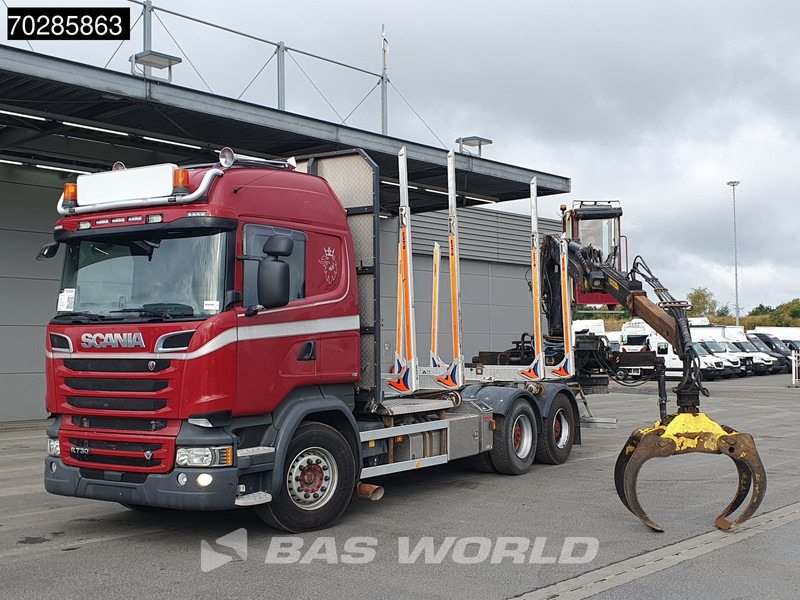 Scania R730 R 6X4 HIAB F108S 79 Crane Retarder Xenon BigAxle Loglift Automatic ACC Euro 6 - Camion forestier, Camion cu macara: Foto 5 Scania R730 R 6X4 HIAB F108S 79 Crane Retarder Xenon BigAxle Loglift Automatic ACC Euro 6 - Camion forestier, Camion cu macara: Foto 5
