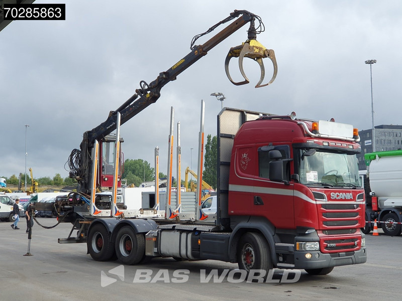 Scania R730 R 6X4 HIAB F108S 79 Crane Retarder Xenon BigAxle Loglift Automatic ACC Euro 6 - Camion forestier, Camion cu macara: Foto 3 Scania R730 R 6X4 HIAB F108S 79 Crane Retarder Xenon BigAxle Loglift Automatic ACC Euro 6 - Camion forestier, Camion cu macara: Foto 3