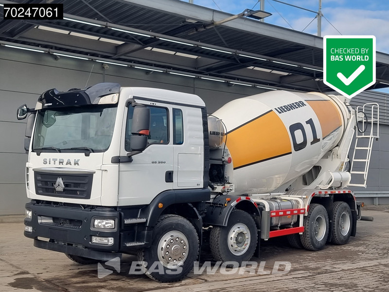Sitrak G5 350 8X4 NEW! 8m3 Liebherr Mixer Big-Axle Steel Suspension - Autobetonieră: Foto 1 Sitrak G5 350 8X4 NEW! 8m3 Liebherr Mixer Big-Axle Steel Suspension - Autobetonieră: Foto 1