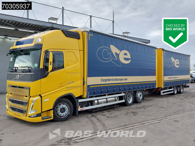 Volvo FH 460 6X2 Curtainsider Combi LNG Engine Sliding roof I-Park cool VEB+ - Camion cu prelată: Foto 1 Volvo FH 460 6X2 Curtainsider Combi LNG Engine Sliding roof I-Park cool VEB+ - Camion cu prelată: Foto 1