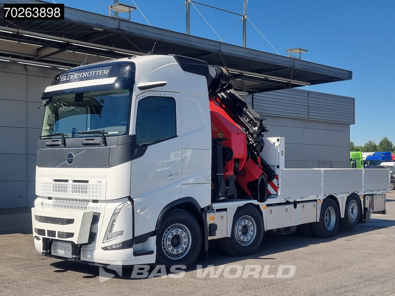 Volvo FH 500 8X2 Palfinger PK92002 SH JIB Kran Lift-Lenkachse Navi Euro 6 - Camion platformă, Camion cu macara: Foto 1 Volvo FH 500 8X2 Palfinger PK92002 SH JIB Kran Lift-Lenkachse Navi Euro 6 - Camion platformă, Camion cu macara: Foto 1