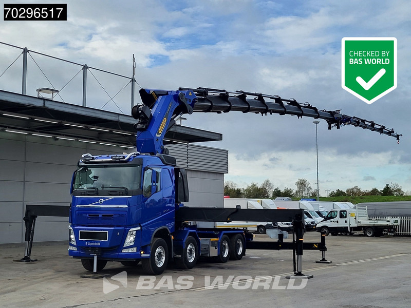 Volvo FH 540 FH 8X4 Palfinger PK165.002 TEC G Fly-Jib Winch Big-Axle VEB+ Euro 6 - Camion platformă, Camion cu macara: Foto 1 Volvo FH 540 FH 8X4 Palfinger PK165.002 TEC G Fly-Jib Winch Big-Axle VEB+ Euro 6 - Camion platformă, Camion cu macara: Foto 1
