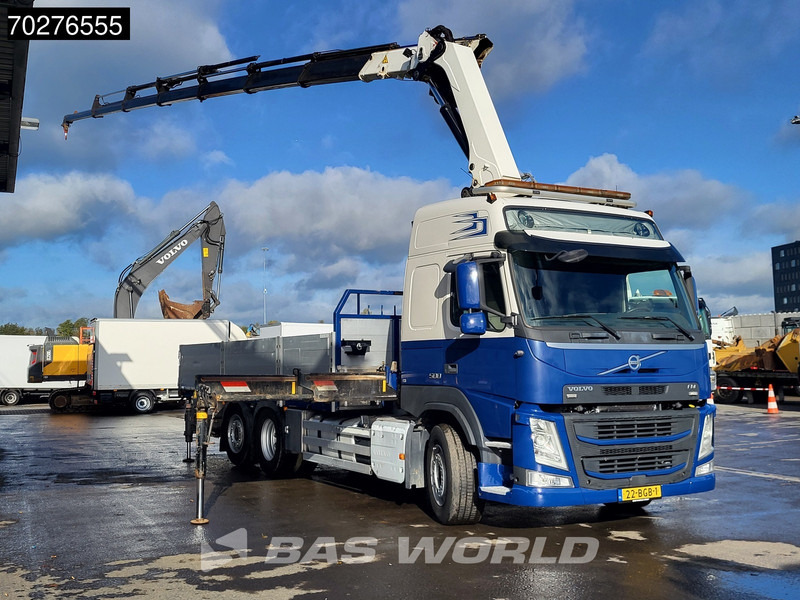 Volvo FM 500 FM 6X2 NL-Truck HMF 3220-K7 Kran Crane Winch Lift+Steering-Axle Euro 6 - Camion platformă, Camion cu macara: Foto 3 Volvo FM 500 FM 6X2 NL-Truck HMF 3220-K7 Kran Crane Winch Lift+Steering-Axle Euro 6 - Camion platformă, Camion cu macara: Foto 3