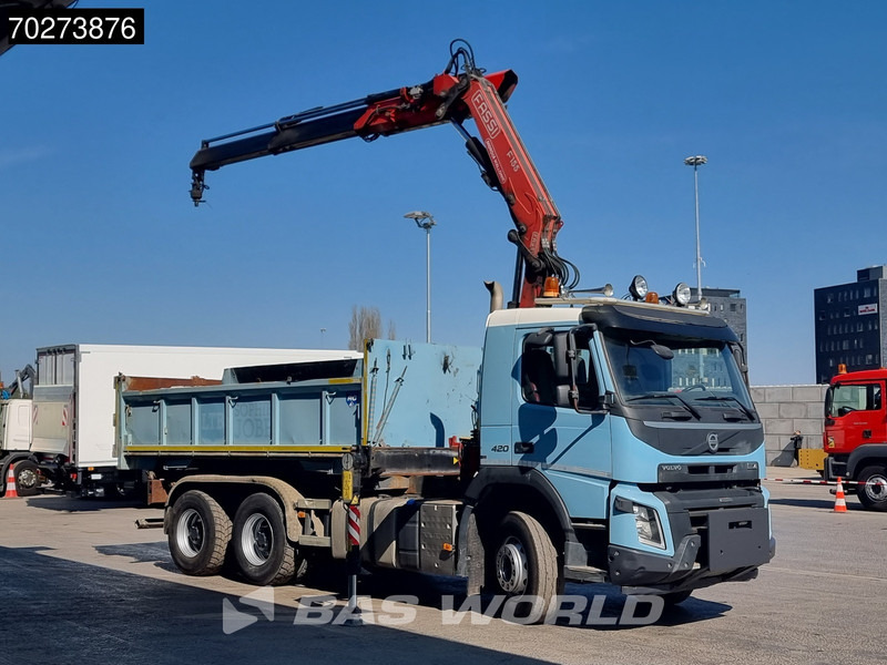 Volvo FMX 420 6X4 Fassi F155A.2.22 Crane 9m3 Big-Axle Automatic Euro 5 - Camion basculantă, Camion cu macara: Foto 2 Volvo FMX 420 6X4 Fassi F155A.2.22 Crane 9m3 Big-Axle Automatic Euro 5 - Camion basculantă, Camion cu macara: Foto 2