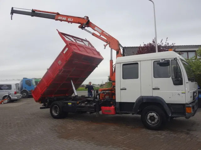 MAN 12.224 DC,8,5 TON ATLAS KRAAN,KIPPER,MANUAL POMP - Camion basculantă, Camion cu macara: Foto 1 MAN 12.224 DC,8,5 TON ATLAS KRAAN,KIPPER,MANUAL POMP - Camion basculantă, Camion cu macara: Foto 1