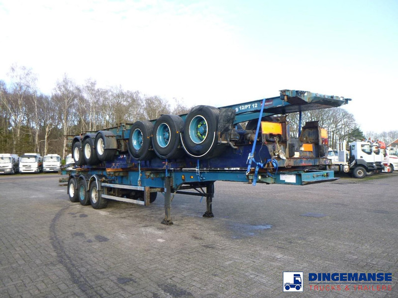 Crane Fruehauf Stack - 3 x container trailer 20-20-30-40 ft - Semiremorcă transport containere/ Swap body: Foto 2 Crane Fruehauf Stack - 3 x container trailer 20-20-30-40 ft - Semiremorcă transport containere/ Swap body: Foto 2