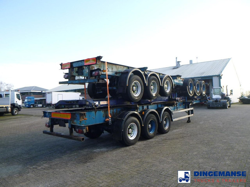 Crane Fruehauf Stack - 3 x container trailer 20-20-30-40 ft - Semiremorcă transport containere/ Swap body: Foto 4 Crane Fruehauf Stack - 3 x container trailer 20-20-30-40 ft - Semiremorcă transport containere/ Swap body: Foto 4