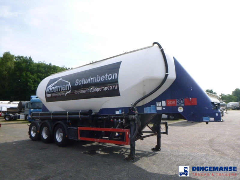 Feldbinder Powder tank alu 40 m3 / 1 comp + compressor - Semiremorcă cisternă: Foto 2 Feldbinder Powder tank alu 40 m3 / 1 comp + compressor - Semiremorcă cisternă: Foto 2