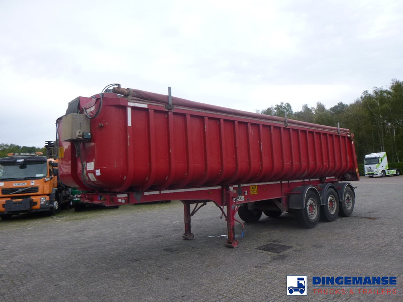 Fruehauf Tipper trailer alu 34.6 m3 + tarpaulin - Semiremorcă basculantă: Foto 1 Fruehauf Tipper trailer alu 34.6 m3 + tarpaulin - Semiremorcă basculantă: Foto 1