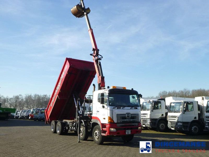 Hino FY1EUKA 8x4 tipper RHD + Palfinger E120L + grapple - Camion cu macara: Foto 2 Hino FY1EUKA 8x4 tipper RHD + Palfinger E120L + grapple - Camion cu macara: Foto 2