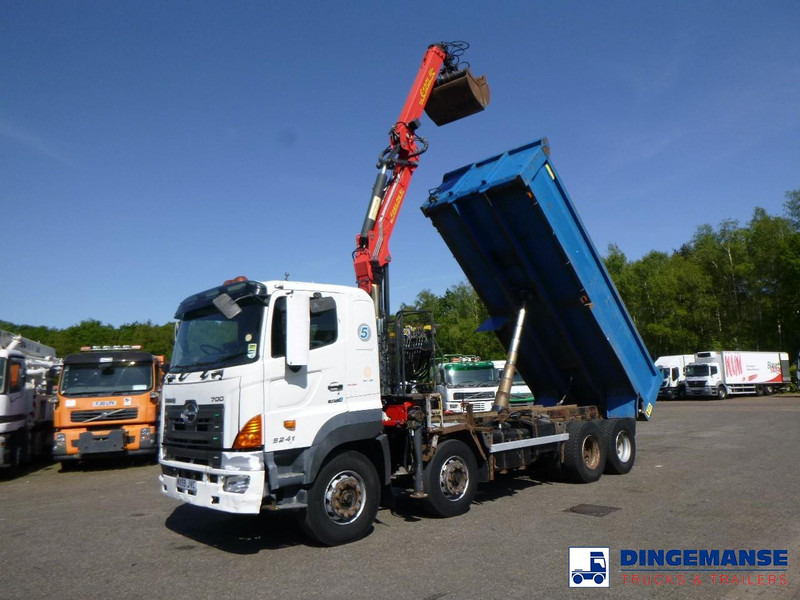 Hino FY1EUKA RHD + Palfinger E120L + grapple - Camion cu macara: Foto 1 Hino FY1EUKA RHD + Palfinger E120L + grapple - Camion cu macara: Foto 1