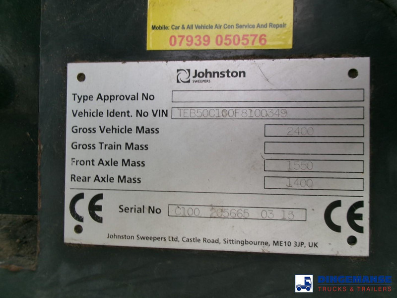 Măturătoare stradală Johnston C101 street sweeper: Foto 15