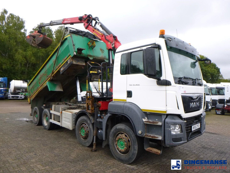 MAN TGS 35.400 8X4 RHD tipper + Palfinger Epsilon M125L - Camion cu macara: Foto 2 MAN TGS 35.400 8X4 RHD tipper + Palfinger Epsilon M125L - Camion cu macara: Foto 2